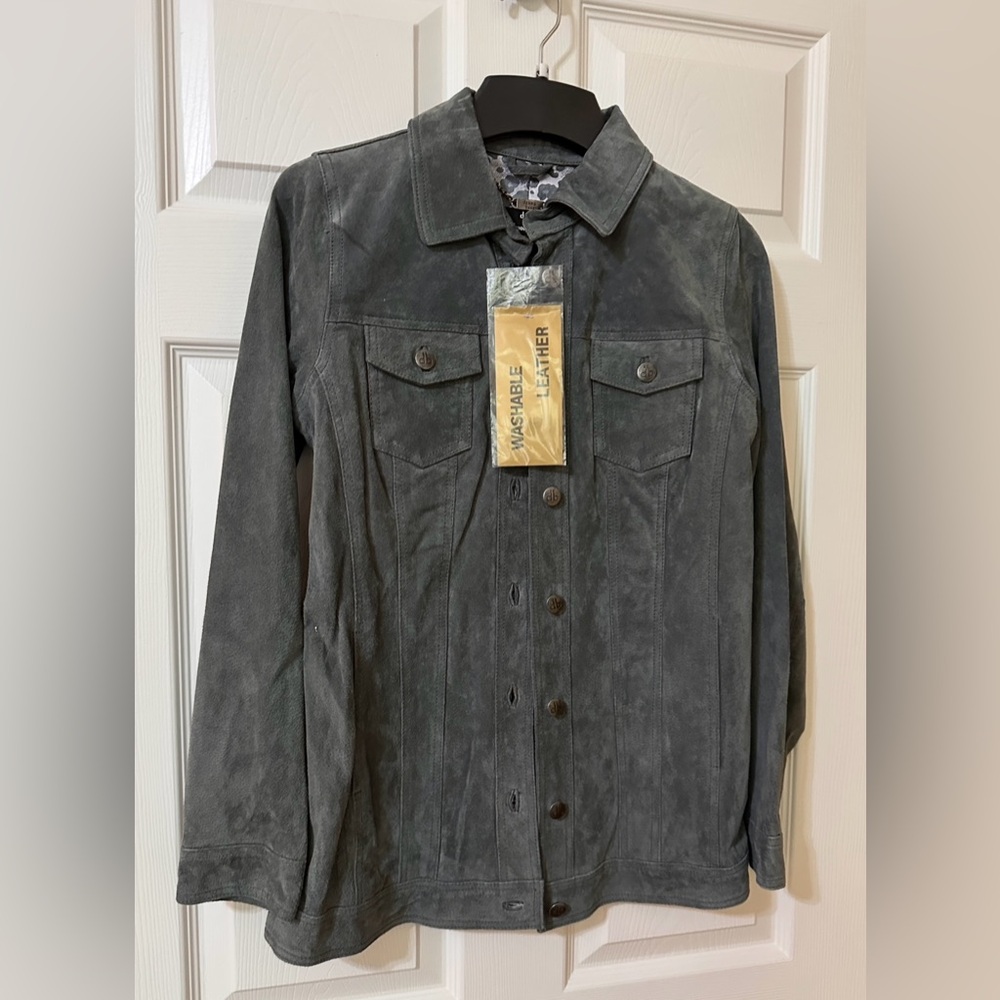Dennis Basso Washable Suede Jacket XXS